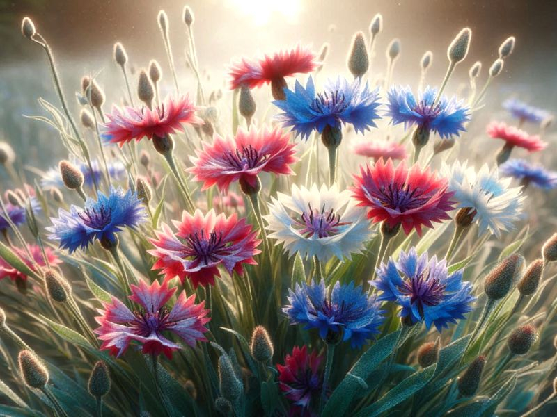 Kornblume - Centaurea cyanus  'Polka dot'