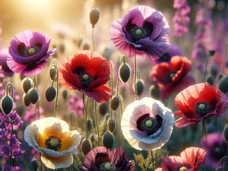 Mohn - Sonnenschein Mix